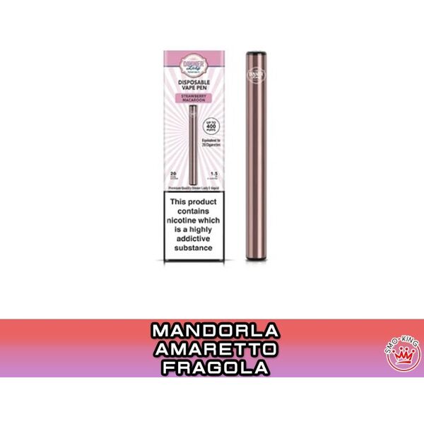 dinner lady strawberry macaroon vape pen sigaretta usa e getta 400 puff