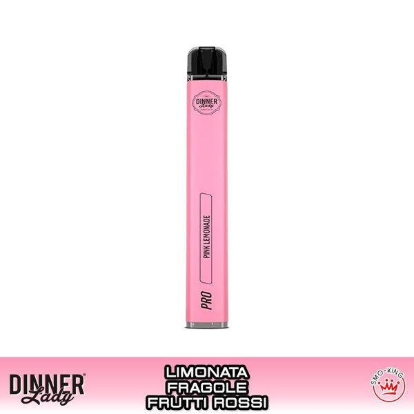dinner lady pink lemonade vape pen pro sigaretta usa e getta 600 puff