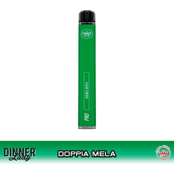 dinner lady double apple vape pen pro sigaretta usa e getta 600 puff