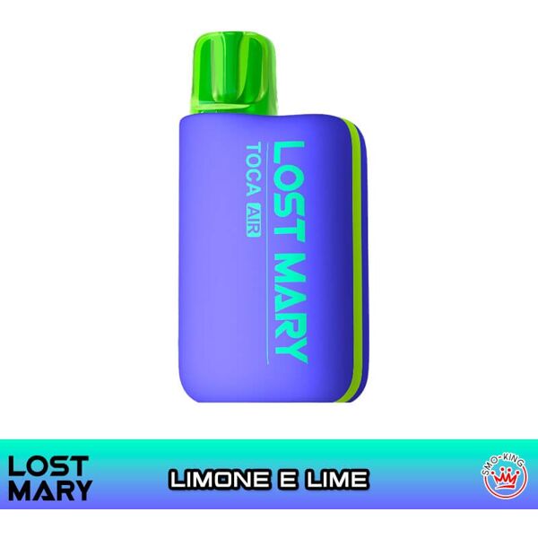 elfbar lost mary toca air kit batteria ricaricabile 750mah + pod lemon lime