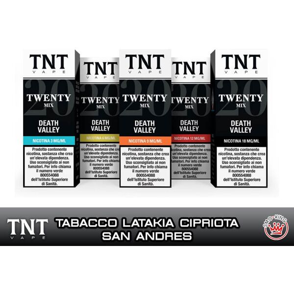 tnt vape death valley twenty mix 10 ml liquido nicotina