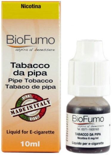 biofumo tabacco da pipa liquido pronto 10ml