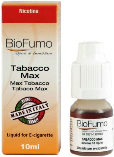 biofumo tabacco max liquido pronto 10ml