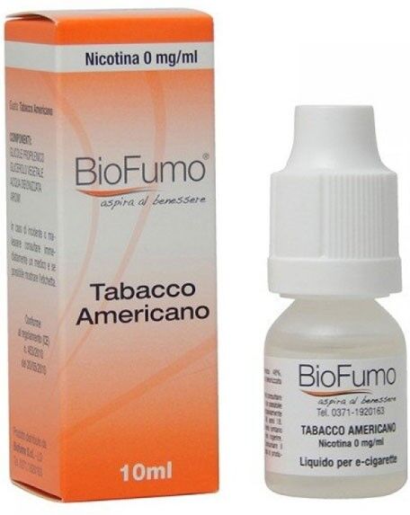 biofumo tabacco americano liquido pronto 10 ml