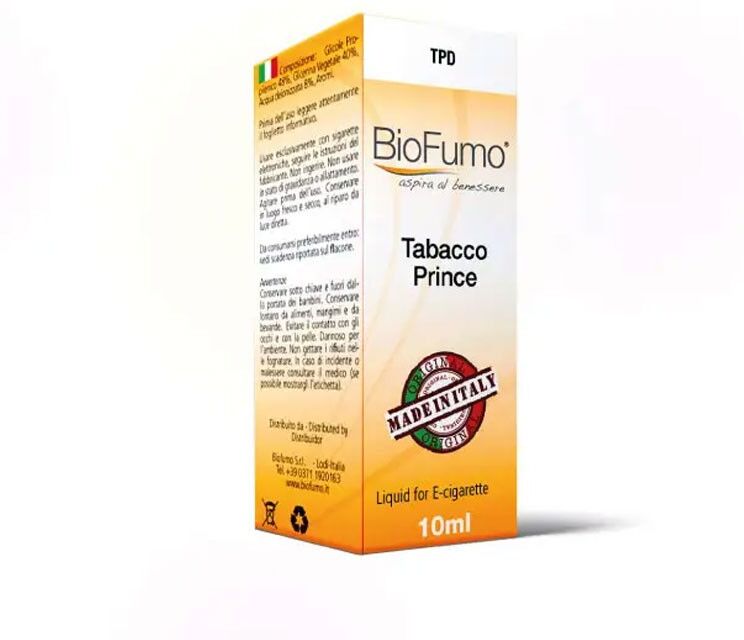 biofumo tabacco prince liquido pronto 10 ml