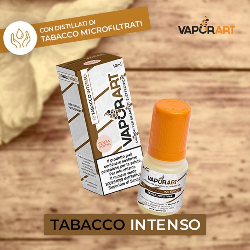 vaporart tabacco intenso distillati 10 ml liquido pronto nicotina