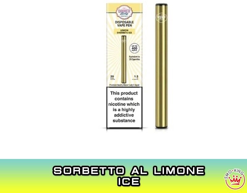 dinner lady lemon sherbets vape pen sigaretta usa e getta 400 puff