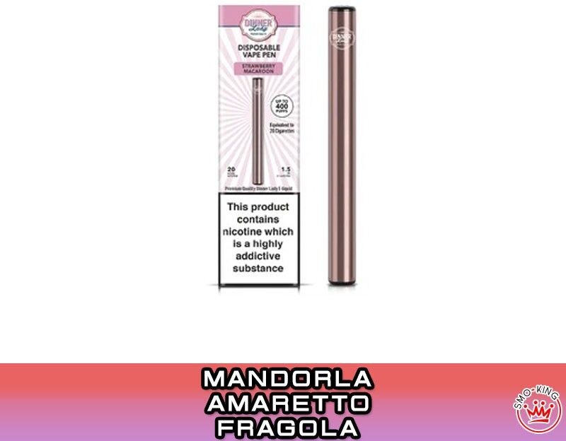 dinner lady strawberry macaroon vape pen sigaretta usa e getta 400 puff