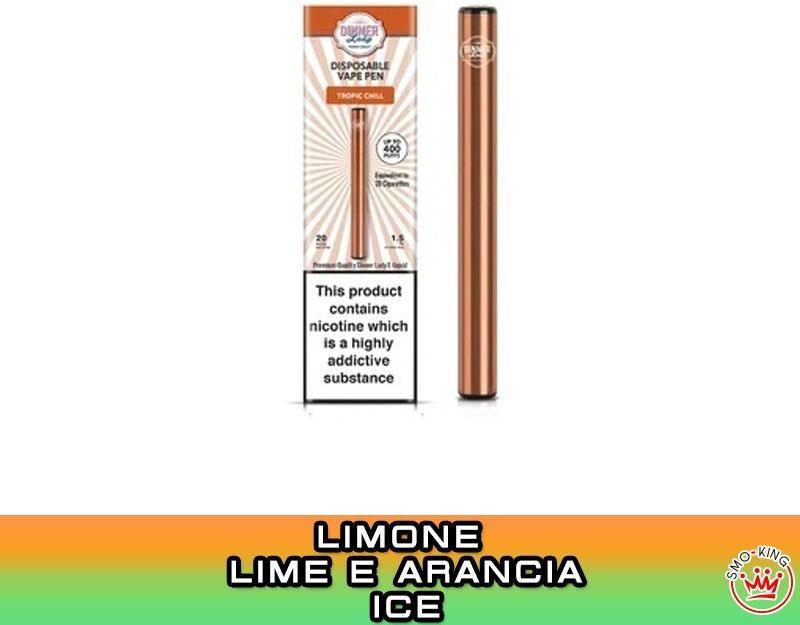 dinner lady tropic chill vape pen sigaretta usa e getta 400 puff