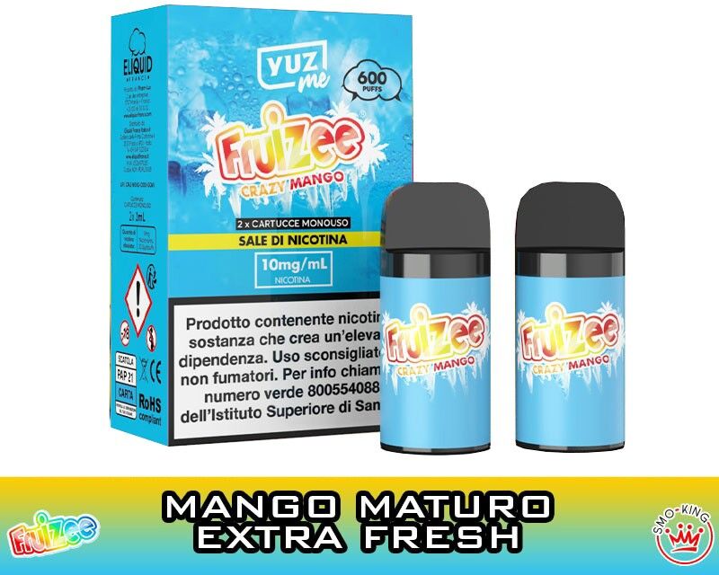 eliquid france yuz me crazy mango fruizee pod usa e getta