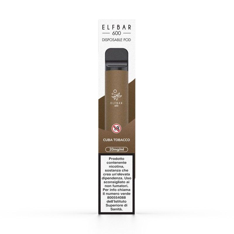 elfbar 600 cuba tobacco sigaretta usa e getta