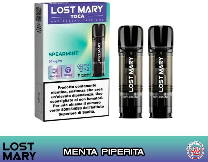 elfbar spearmint lost mary toca air pod usa e getta  2 pezzi