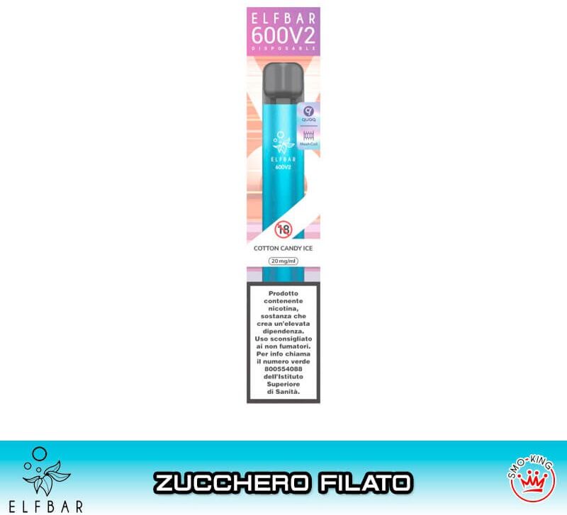 Elfbar 600V2 COTTON CANDY Sigaretta Usa e Getta