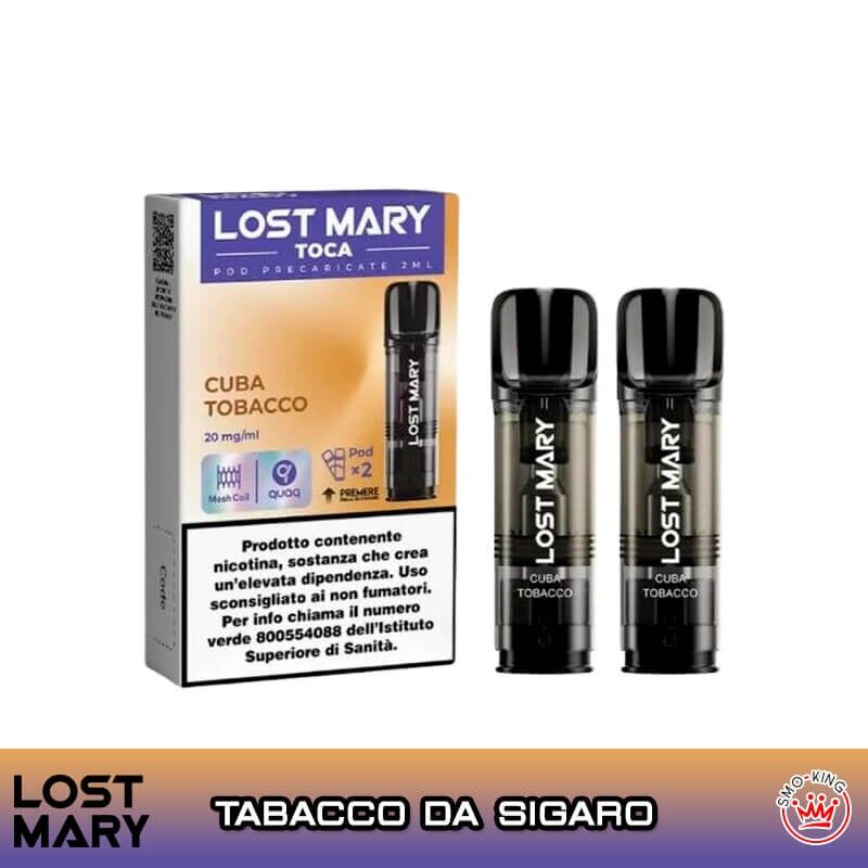 Elfbar Cuba Tobacco Lost Mary TOCA AIR Pod Usa e Getta  2 Pezzi
