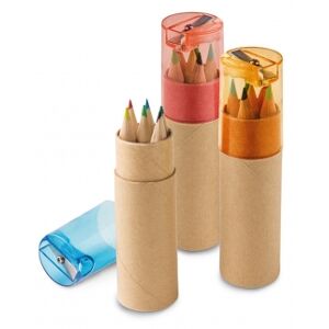 Gedshop 1000 Scatola con 6 matite colorate neutro o personalizzato