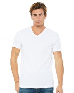 Bella Canvas 100 T-shirt uomo Jersey con scollatura a V neutro o personalizzato
