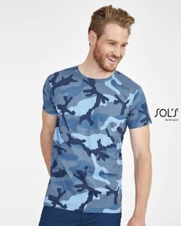 Sol's 100 T-shirt Camo men neutro o personalizzato