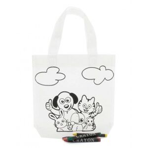 Gedshop 1000 Borsa da colorare Animali neutro o personalizzato