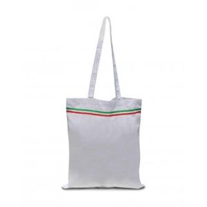 Gedshop 1000 Shopper in cotone Italia manici lunghi neutro o personalizzato