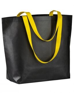 Gedshop 1000 Shopper Nera con manici fluo neutro o personalizzato