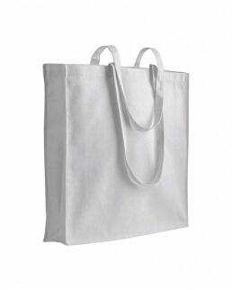 Gedshop 1000 Shopper bianca in cotone con soffietto da 180 gr neutro o personalizzato