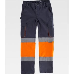 Workteam 100 Pantalone elasticizzato alta visibilità classe 1 neutro o personalizzato