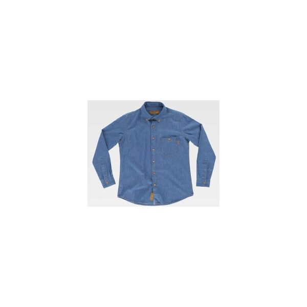 workteam 100 camicia donna manica lunga in cotone denim neutro o personalizzato