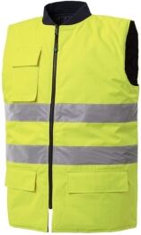 rossini trading 100 gilet jim hi-vis reversibile neutro o personalizzato