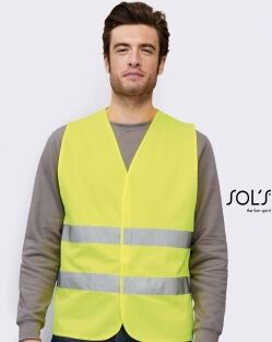 sol's 100 gilet secure pro neutro o personalizzato