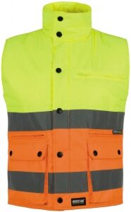 Workteam 100 Gilet imbottito certificato alta visibilità neutro o personalizzato