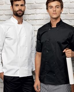 Premier 100 Short Sleeve Chef's Jacket neutro o personalizzato