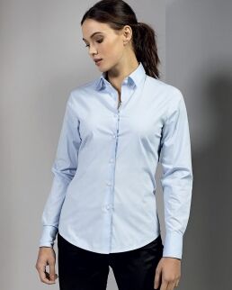 Premier 100 Camicia da donna con abbottonatura sul davanti neutro o personalizzato