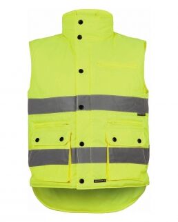 Workteam 100 Gilet imbottito certificato alta visibilità neutro o personalizzato