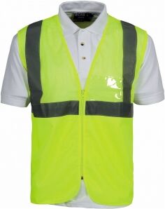 Workteam 100 Gilet a rete alta visibilità neutro o personalizzato