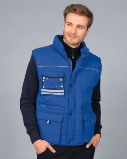 JRC 100 Gilet bicolore da lavoro Great Britain neutro o personalizzato