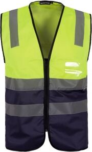 Workteam 100 Gilet imbottito con bande rifrangenti neutro o personalizzato