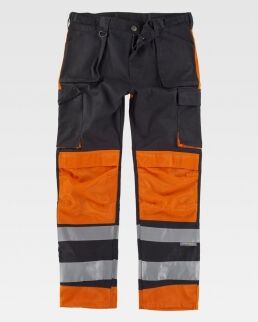 Workteam 100 Pantalone combinato triple cuciture neutro o personalizzato