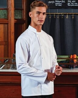 Premier 100 Essential' Long Sleeve Chef's Jacket neutro o personalizzato