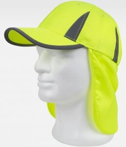 Workteam 1000 Cappello alta visibilità protezione nuca neutro o personalizzato