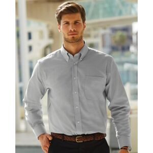 Fruit of the Loom 100 Camicia uomo Oxford maniche lunghe neutro o personalizzato