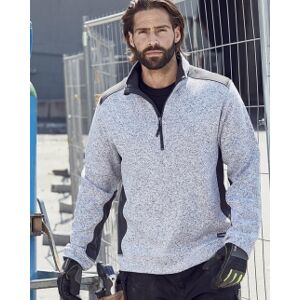 James & Nicholson 100 Felpa da lavoro Knitted Fleece Half-Zip Uomo neutro o personalizzato