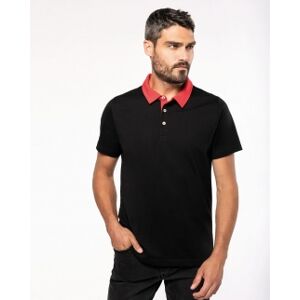 Kariban 100 Polo jersey uomo bicolore neutro o personalizzato