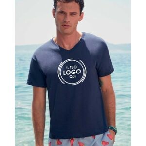 Fruit of the Loom 100 T-shirt Original scollo a V neutro o personalizzato