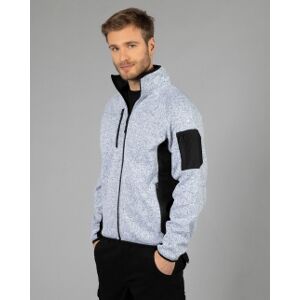 JRC 100 Pile in maglia elasticizzato con zip intera Monviso Man neutro o personalizzato