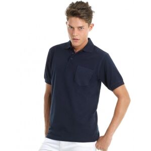 B&C Collection 100 Polo Safran con tasca neutro o personalizzato