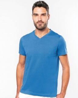 Kariban 100 T-shirt uomo manica corta scollo a V neutro o personalizzato