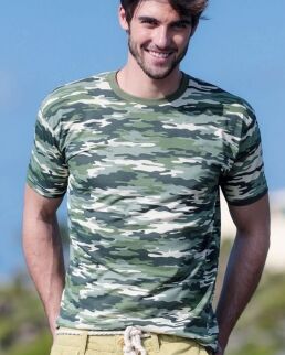 JHK 100 T-Shirt Regular Camouflage neutro o personalizzato