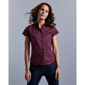 Russell 100 Camicia donna maniche corte stretch neutro o personalizzato