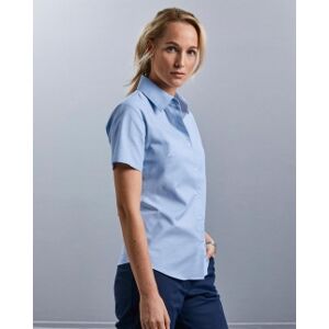 Russell 100 Camicia donna Oxford maniche corte neutro o personalizzato