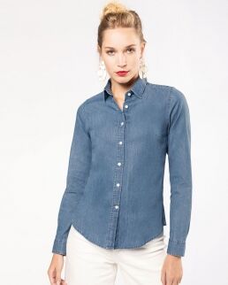 Kariban 100 Camicia Denim donna neutro o personalizzato